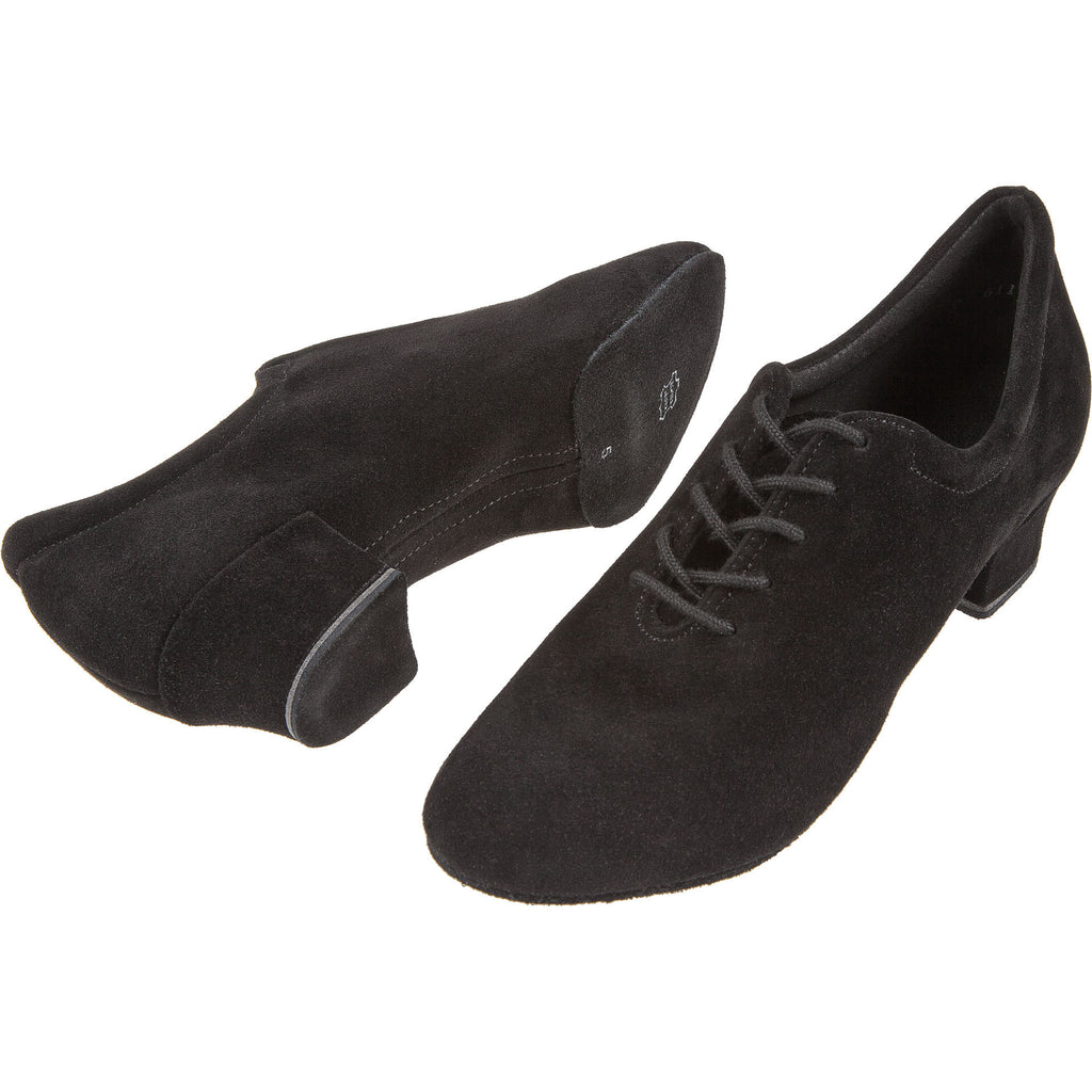189 zapatos de baile en cuero de terciopelo negro