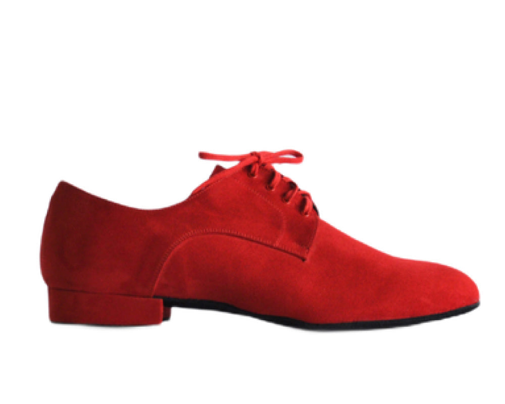 529/887 Zapatos de baile de gamuza en rojo