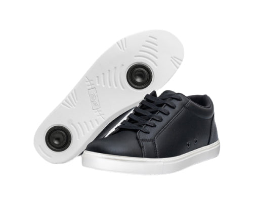 Fuego low-top dance sneakers in black and white