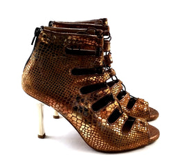 Electra Tanzschuhe in Bronze Piton