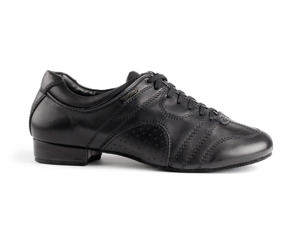 PD Zapatos de baile casual en negro con suela de gamuza