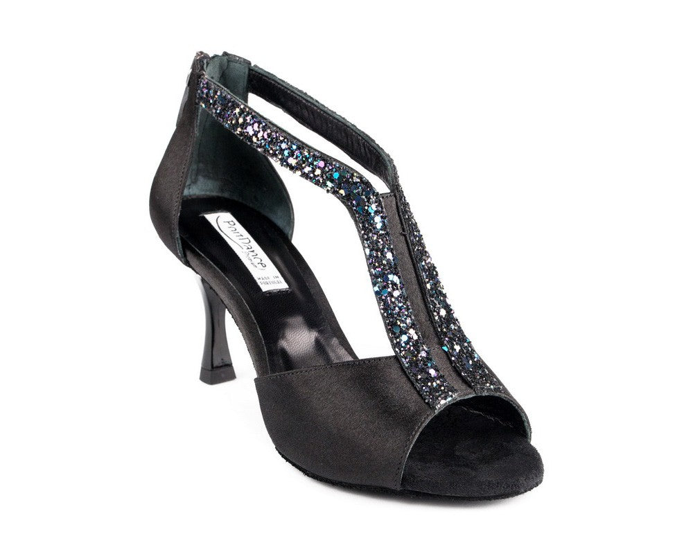 PD806 PRO dance shoes in Multicolour Black Glitter